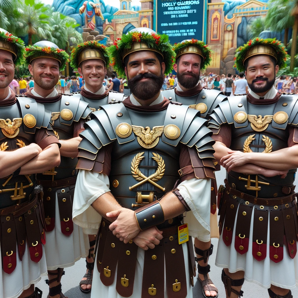 The Holy Guardians Safety Team(Dressed as Roman&nbsp;Soldiers)